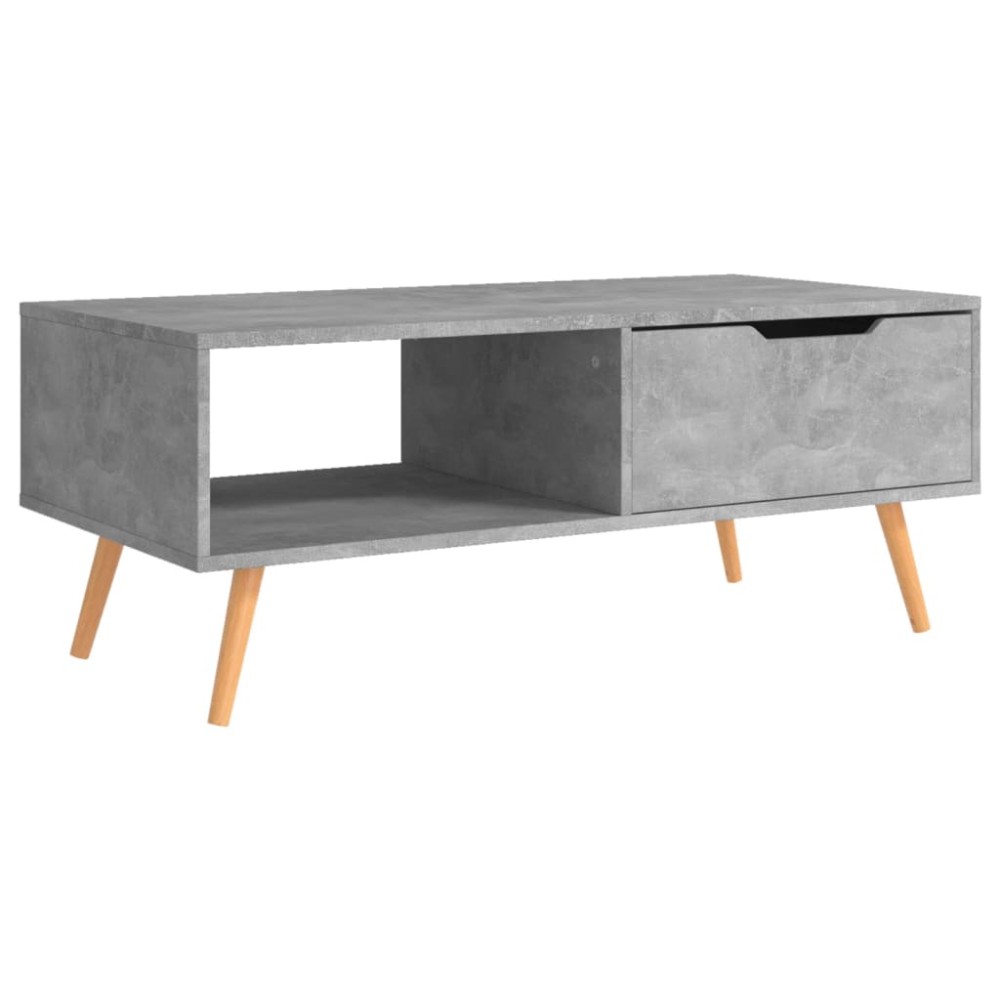 vidaXL Măsuță de cafea, gri beton, 100x49,5x45 cm, lemn prelucrat