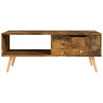 vidaXL Măsuță de cafea, stejar afumat, 100x49,5x43 cm, lemn prelucrat