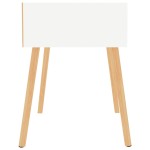 vidaXL Dulapuri noptieră, 2 buc., alb, 40x40x56 cm, lemn prelucrat vidaXL Dulapuri noptieră, 2 buc., alb, 40x40x56 cm, lemn prelucrat