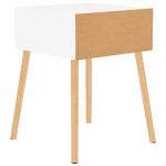 vidaXL Dulapuri noptieră, 2 buc., alb, 40x40x56 cm, lemn prelucrat vidaXL Dulapuri noptieră, 2 buc., alb, 40x40x56 cm, lemn prelucrat