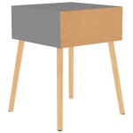 vidaXL Dulapuri noptieră, 2 buc., gri, 40x40x56 cm, lemn prelucrat vidaXL Dulapuri noptieră, 2 buc., gri, 40x40x56 cm, lemn prelucrat