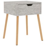 vidaXL Noptieră, gri beton, 40x40x56 cm, lemn prelucrat