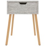 vidaXL Noptieră, gri beton, 40x40x56 cm, lemn prelucrat