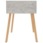 vidaXL Noptieră, gri beton, 40x40x56 cm, lemn prelucrat