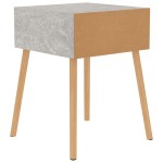 vidaXL Noptieră, gri beton, 40x40x56 cm, lemn prelucrat