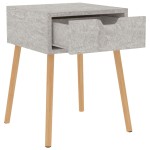 vidaXL Dulapuri noptieră, 2 buc, gri beton, 40x40x56 cm,lemn prelucrat vidaXL Dulapuri noptieră, 2 buc, gri beton, 40x40x56 cm,lemn prelucrat