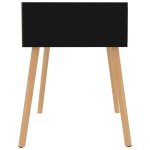 vidaXL Noptiere, 2 buc, negru extralucios, 40x40x56 cm, lemn prelucrat