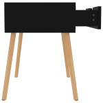 vidaXL Noptiere, 2 buc, negru extralucios, 40x40x56 cm, lemn prelucrat