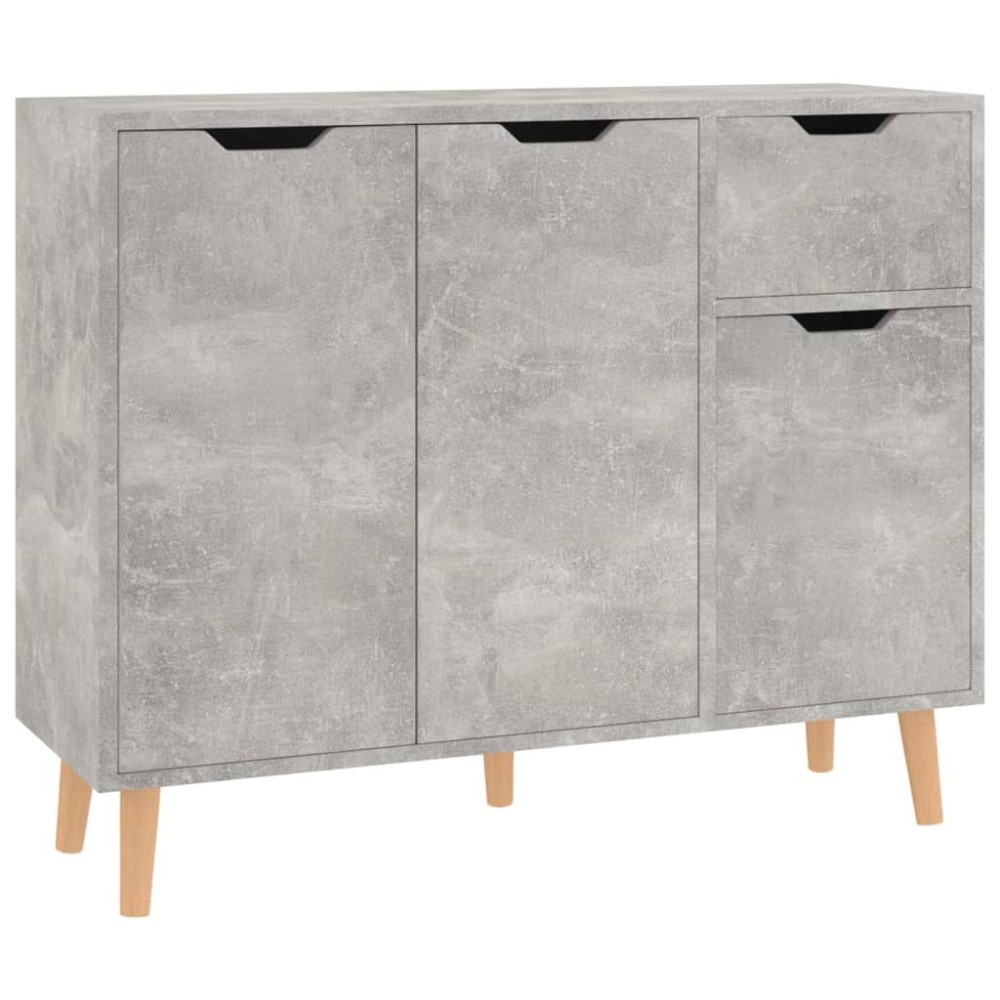 vidaXL Servantă, gri beton, 90x30x72 cm, lemn prelucrat