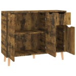 vidaXL Servantă, stejar afumat, 90x30x72 cm, lemn prelucrat