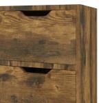 vidaXL Servantă, stejar afumat, 90x30x72 cm, lemn prelucrat