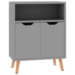 vidaXL Servantă, gri, 60x30x72 cm, lemn prelucrat