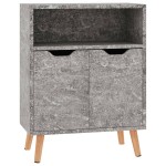 vidaXL Servantă, gri beton, 60x30x72 cm, lemn prelucrat vidaXL Servantă, gri beton, 60x30x72 cm, lemn prelucrat