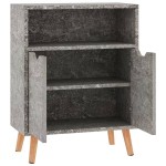vidaXL Servantă, gri beton, 60x30x72 cm, lemn prelucrat vidaXL Servantă, gri beton, 60x30x72 cm, lemn prelucrat