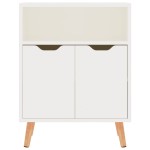 vidaXL Servantă, alb extralucios, 60x30x72 cm, lemn prelucrat vidaXL Servantă, alb extralucios, 60x30x72 cm, lemn prelucrat