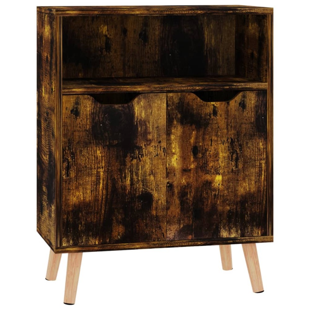 vidaXL Servantă, stejar afumat, 60x30x72 cm, lemn prelucrat