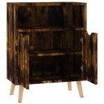 vidaXL Servantă, stejar afumat, 60x30x72 cm, lemn prelucrat