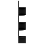 vidaXL Raft de perete de colț, negru, 19x19x123 cm, lemn prelucrat vidaXL Raft de perete de colț, negru, 19x19x123 cm, lemn prelucrat