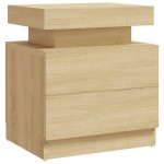 vidaXL Noptieră, stejar sonoma, 45x35x52 cm, lemn prelucrat vidaXL Noptieră, stejar sonoma, 45x35x52 cm, lemn prelucrat