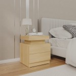 vidaXL Noptieră, stejar sonoma, 45x35x52 cm, lemn prelucrat vidaXL Noptieră, stejar sonoma, 45x35x52 cm, lemn prelucrat