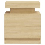 vidaXL Noptieră, stejar sonoma, 45x35x52 cm, lemn prelucrat vidaXL Noptieră, stejar sonoma, 45x35x52 cm, lemn prelucrat