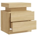 vidaXL Noptieră, stejar sonoma, 45x35x52 cm, lemn prelucrat vidaXL Noptieră, stejar sonoma, 45x35x52 cm, lemn prelucrat