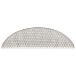 vidaXL Covoraș scări autoadeziv aspect sisal 15 buc. platină 56x17x3cm