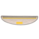 vidaXL Covoraș scări autoadeziv aspect sisal 15 buc. platină 56x17x3cm