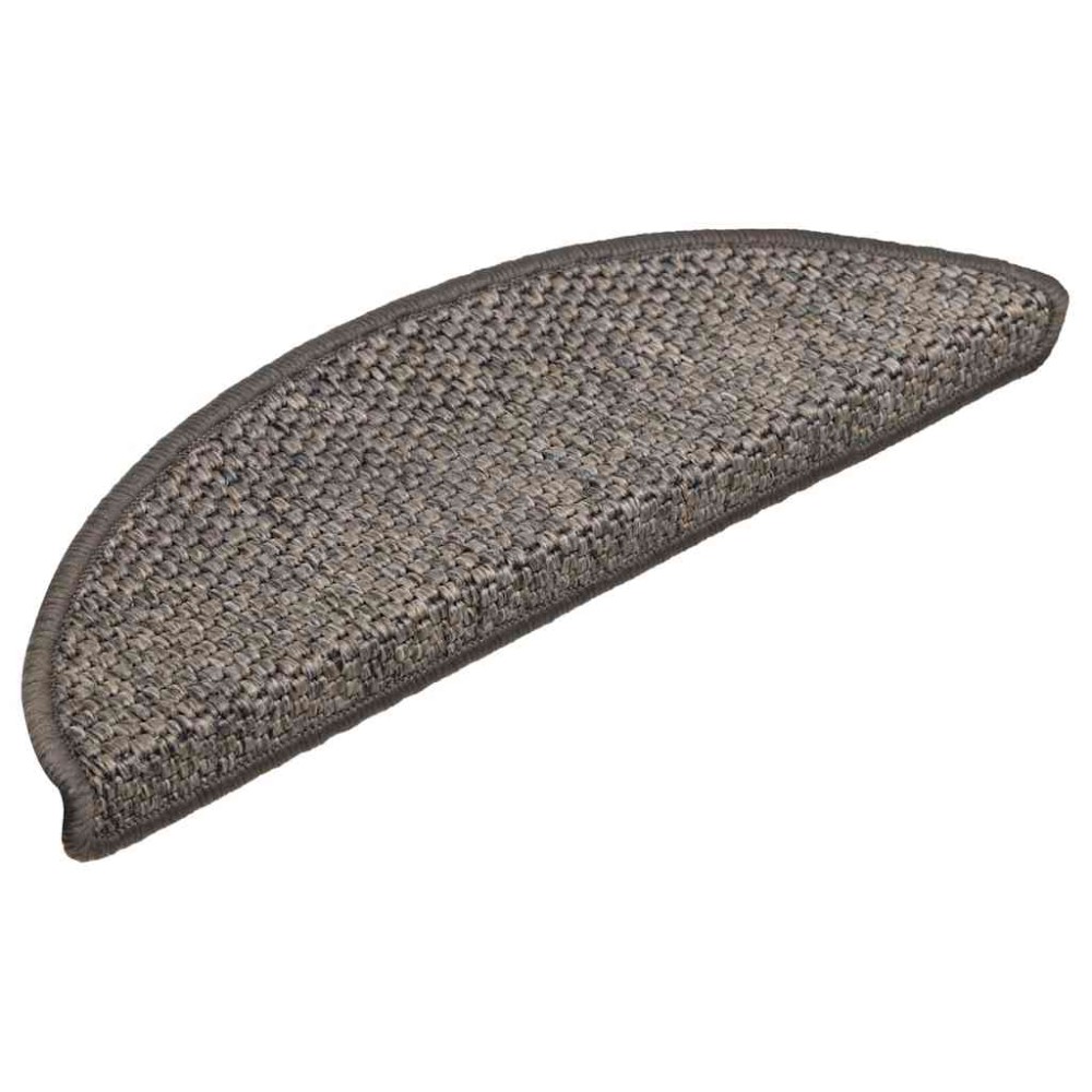 vidaXL Covoraș scări autoadeziv 15 buc maro bej 56x17x3cm aspect sisal