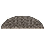 vidaXL Covoraș scări autoadeziv 15 buc maro bej 56x17x3cm aspect sisal