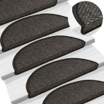 vidaXL Covorașe scări autoadezive 15 buc antracit 56x17x3 aspect sisal vidaXL Covorașe scări autoadezive 15 buc antracit 56x17x3 aspect sisal
