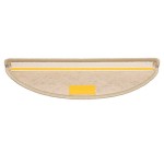 vidaXL Covorașe scări autoadezive 15 buc. nisipiu 56x17x3 aspect sisal