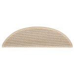 vidaXL Covorașe scări autoadezive 15 buc berber 56x17x3cm aspect sisal