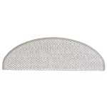 vidaXL Covoraș scări autoadeziv 15 buc platină 65x21x4 cm aspect sisal