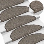 vidaXL Covorașe autoadezive de scări 15 buc. maro bej 65x21x4cm sisal vidaXL Covorașe autoadezive de scări 15 buc. maro bej 65x21x4cm sisal