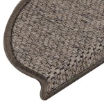 vidaXL Covorașe autoadezive de scări 15 buc. maro bej 65x21x4cm sisal vidaXL Covorașe autoadezive de scări 15 buc. maro bej 65x21x4cm sisal