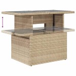 vidaXL Set canapele de grădină cu perne, 10 piese, bej, poliratan