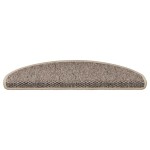 vidaXL Covorașe scări autoadezive, 15 buc. bej închis, 65x21x4cm sisal vidaXL Covorașe scări autoadezive, 15 buc. bej închis, 65x21x4cm sisal