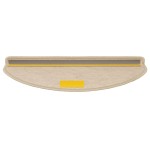 vidaXL Covorașe scări autoadezive 15buc nisipiu 65x21x4cm aspect sisal