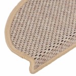 vidaXL Covorașe scări autoadezive 15 buc. bej deschis 65x21x4cm sisal