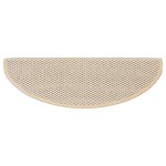 vidaXL Covorașe scări autoadezive, 15 buc., berber, 65x21x4 cm, sisal
