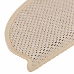 vidaXL Covorașe scări autoadezive, 15 buc., berber, 65x21x4 cm, sisal