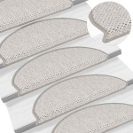 vidaXL Covoraș scări autoadeziv 15 buc platină 65x21x4 cm aspect sisal vidaXL Covoraș scări autoadeziv 15 buc platină 65x21x4 cm aspect sisal