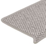 vidaXL Covorașe autoadezive scări, 15 buc., argintiu, 65x21x4cm, sisal vidaXL Covorașe autoadezive scări, 15 buc., argintiu, 65x21x4cm, sisal