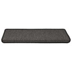 vidaXL Covorașe scări autoadezive, 15 buc. antracit 65x21x4 cm sisal