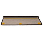 vidaXL Covorașe scări autoadezive, 15 buc. antracit 65x21x4 cm sisal