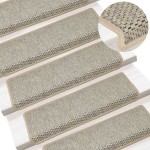 vidaXL Covorașe scări autoadezive, 15 buc. verde 65x21x4 cm, sisal vidaXL Covorașe scări autoadezive, 15 buc. verde 65x21x4 cm, sisal