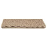 vidaXL Covorașe scări autoadezive 15buc nisipiu 65x21x4cm aspect sisal vidaXL Covorașe scări autoadezive 15buc nisipiu 65x21x4cm aspect sisal