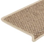 vidaXL Covorașe scări autoadezive 15buc nisipiu 65x21x4cm aspect sisal vidaXL Covorașe scări autoadezive 15buc nisipiu 65x21x4cm aspect sisal
