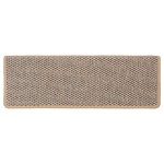 vidaXL Covorașe scări autoadezive 15 buc. bej deschis 65x21x4 cm sisal